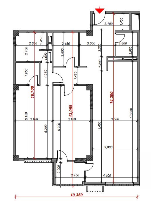 Floor plan schematic